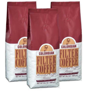 Kurukahveci Mehmet Efendi 1000gr Colombian Çekirdek Kahve x 3
