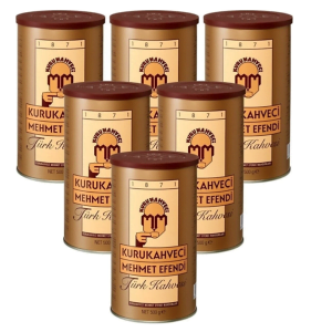 Kurukahveci Mehmet Efendi 500gr Teneke Türk Kahvesi 6'lı